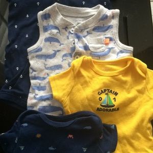 Baby Captain Adorable-NB Carters 2 Pack Rompers